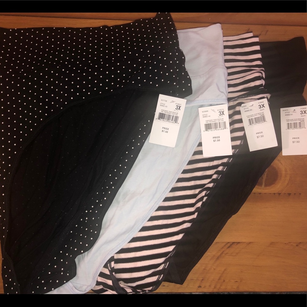 Motherhood Plus Size Maternity Panties Bundle 3X